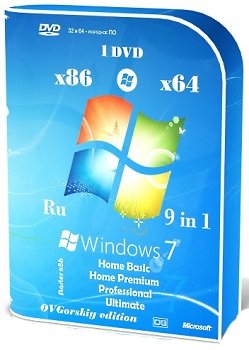 Windows 7 SP1 (x86/x64) Ru 9 in 1 Origin-Upd 01.2015 by OVGorskiy® 1DVD