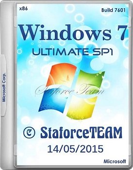 Windows 7 Build 7601 Ultimate SP1 (x86) RTM 14.05.2015 StaforceTEAM (2015) [DE/EN/RU