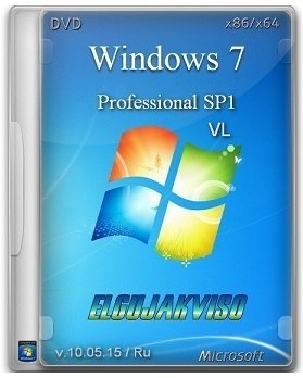 Windows 7 Professional SP1 (x86/x64) VL Elgujakviso Edition (v10.05.15) (2015) [Rus]
