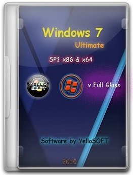 Windows 7 Ultimate SP1 (x86/x64) [v.Full Glass] by YelloSOFT (2015) [Rus]