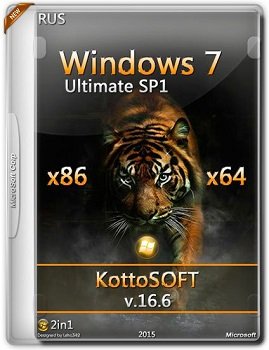 Windows 7 Ultimate sp1 (x86/x64) KottoSOFT v.16.6 (2015) [Rus]