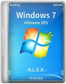 Windows 7 Ultimate SP1 (x86-x64) Original by -A.L.E.X.- (esd + wim) (2015) [Rus/Eng]