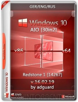 Windows 10 Redstone (x86-x64) 1_14267 AIO 30in2 adguard [Ger/Eng/Rus]
