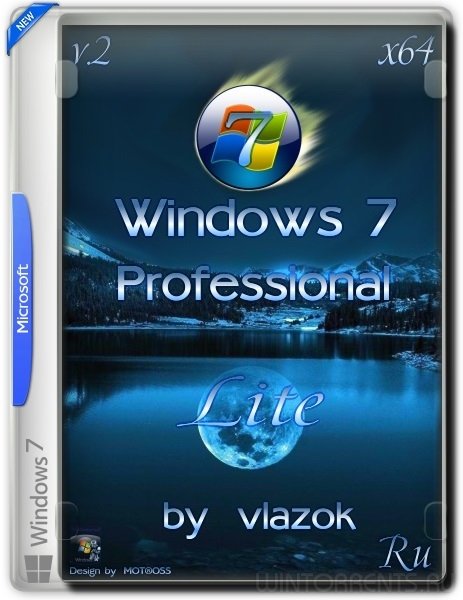 Windows 7 Professional (x64) vl Lite v.2 by vlazok (2016) [Rus]