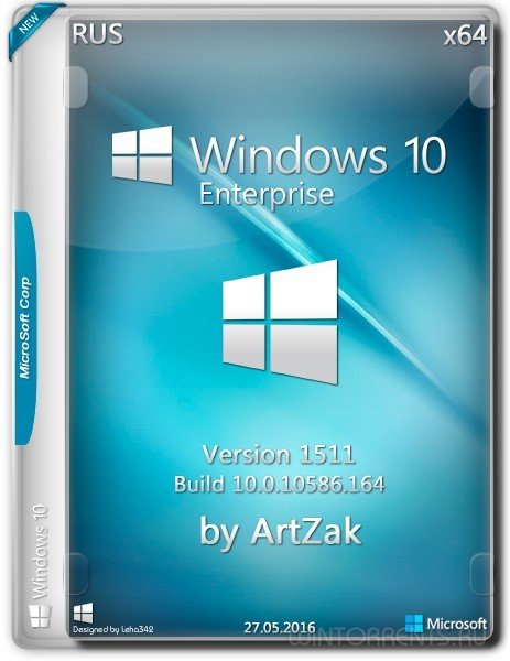 Windows 10 Enterprise (x64) 10.0.10586 Version 1511 by ArtZak (2016) [Rus]