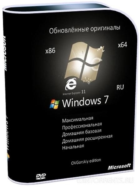 Windows 7 SP1 (x86-x64) Original Update 05.2016 by OVGorskiy (2016) [Rus]