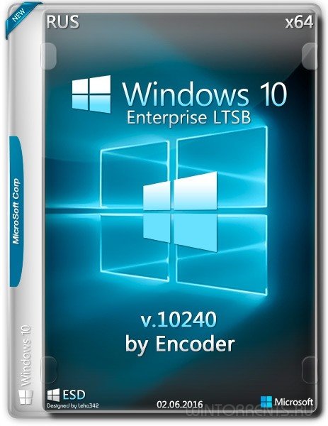 Windows 10 Enterprise LTSB (x64) 12040 by Encoder (2016) [Rus]