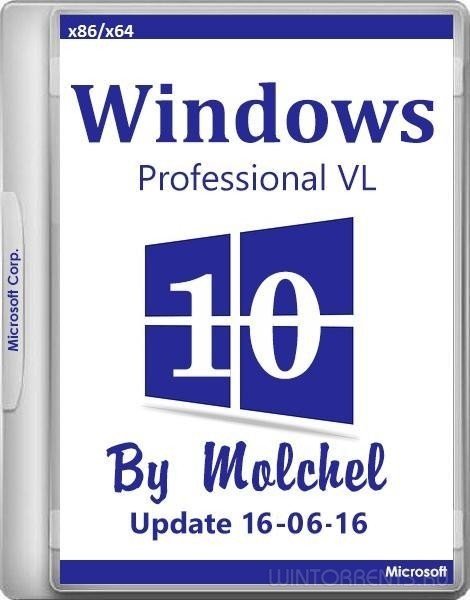 Windows 10 Pro (x86-x64) VL v1511.2 160616 by molchel (2016) [Rus]