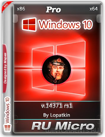 Windows 10 Pro (x86-x64) 14371 rs1 by Lopatkin Micro (2016) [Rus]