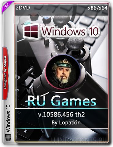 Windows 10 Pro (x86-x64) 10586.456 th2 by Lopatkin Games (2016) [Rus]