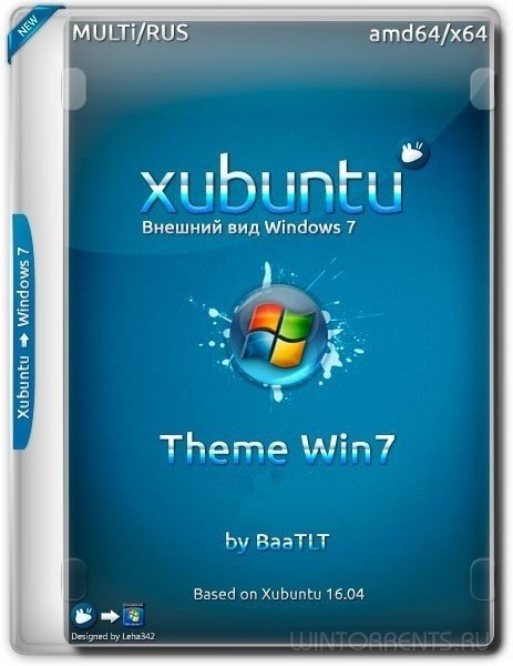 Xubuntu 16.04 Theme Win7 v.2.1.1 (amd64) (2016) [ML/Rus]