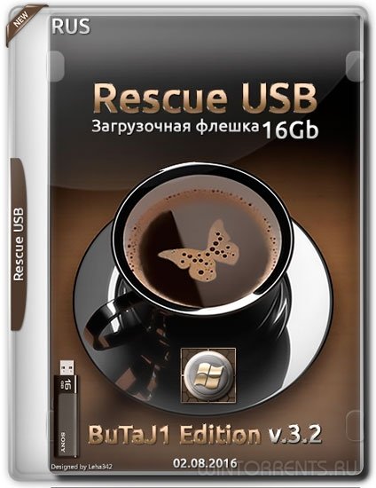 Rescue USB 16 Gb (BuTaJ1 Edition) 3.2 (x86-x64) (2016) [Rus]