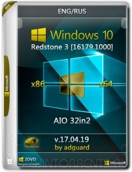 Windows 10 Redstone 3 (x86-x64) [16179.1000] AIO 32in2 adguard v17.04.19 (2017) [En/Ru]
