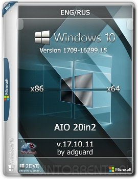 Windows 10 AIO 20in2 (x86-x64) Version 1709 [16299.15] adguard v17.10.11 (2017) [Eng/Rus]