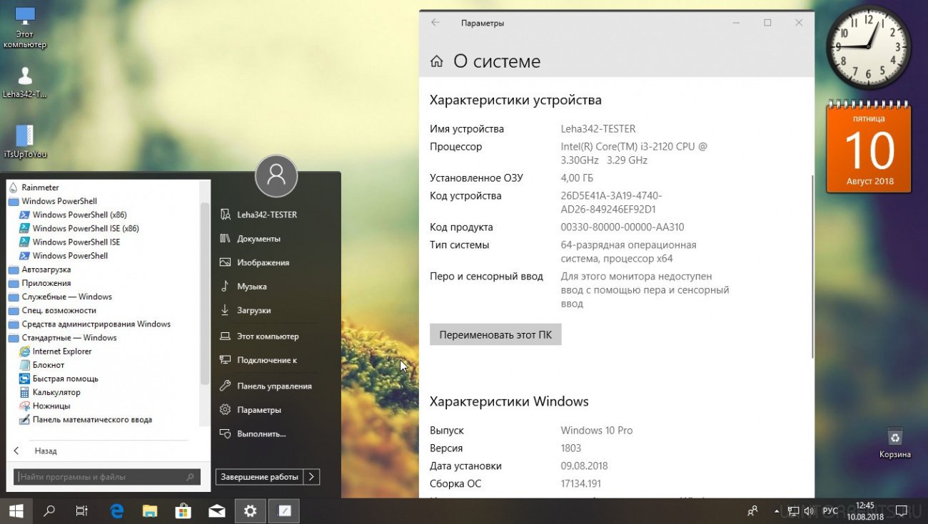 Windows 10 Pro (x64) 1803.17134.191 Simplify by aXeSwY & TomeCar