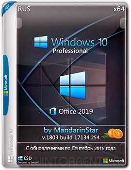 Windows 10 Pro (x64) 1803 + Office 2019 by MandarinStar (esd)