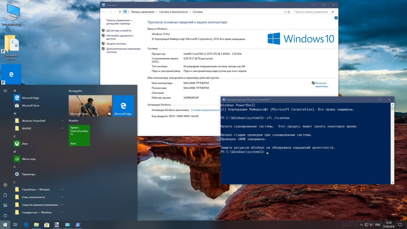 Windows 10 Pro (x64) VL RS5 by G.M.A. v.25.09.18