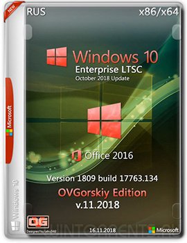 Windows 10 Enterprise LTSC (x86-x64) 1809 RU Office16 by OVGorskiy v.11.2018