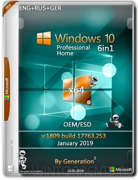 Windows 10 (x64) Pro/Home 6in1 Jan 2019 by Generation2