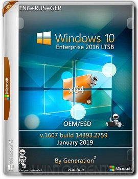 Windows 10 Enterprise LTSB (x64) 14393.2759 OEM Jan 2019 by Generation2