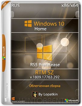 Windows 10 Home RS5 (x86-x64) 17763.292 RTM SZ by Lopatkin