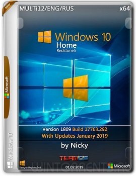 Windows 10 Home (x64) v.1809.17763.292 by Nicky
