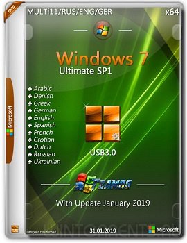 Windows 7 Ultimate SP1 (x64) USB3.0 Jan2019 by TeamOS