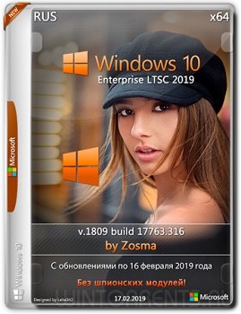 Windows 10 Enterprise LTSC 2019 (x64) v1809 by Zosma 16.02.2019