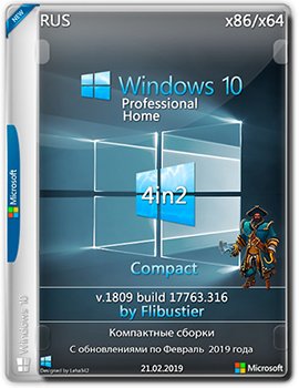 Windows 10 4in2 (x86-x64) 17763.316 Compact Easy by Flibustier