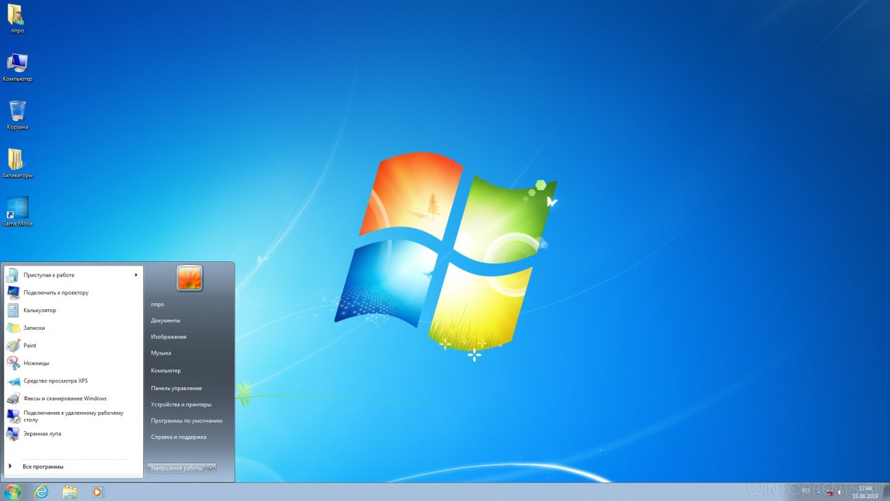 Windows 7 Professional SP1 (x64) Game OS 2.6 by CUTA