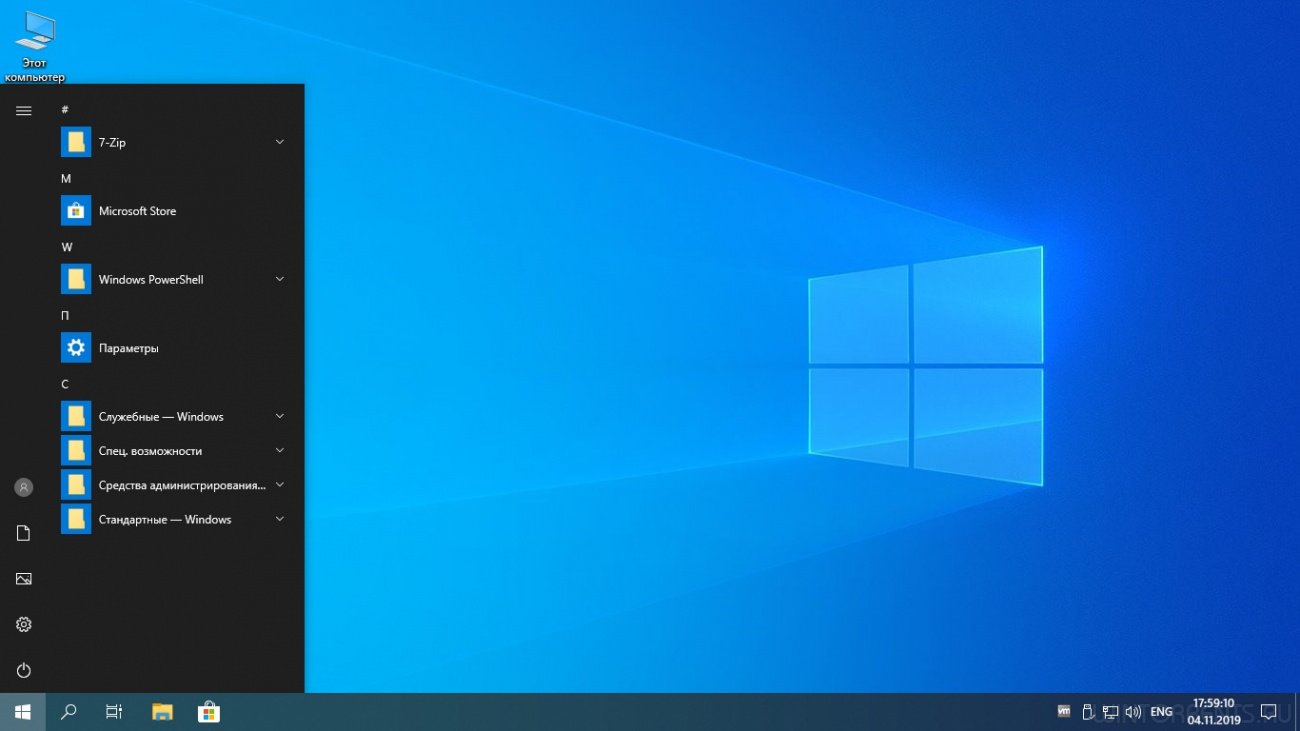 Windows 10 Pro VL (x64) 1909.18363.449 by OneSmiLe 04.11.2019