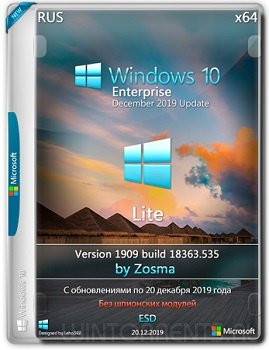 Windows 10 Enterprise (x64) lite 1909 build 18363.535 by Zosma