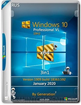 Windows 10 Pro VL (x64) 19H2.18363.592 3in1 OEM Jan2020 by Generation2