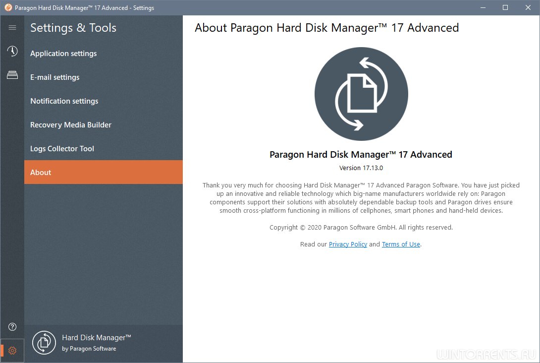 Paragon Hard Disk Manager Advanced 17.13.0 RePack by elchupacabra
