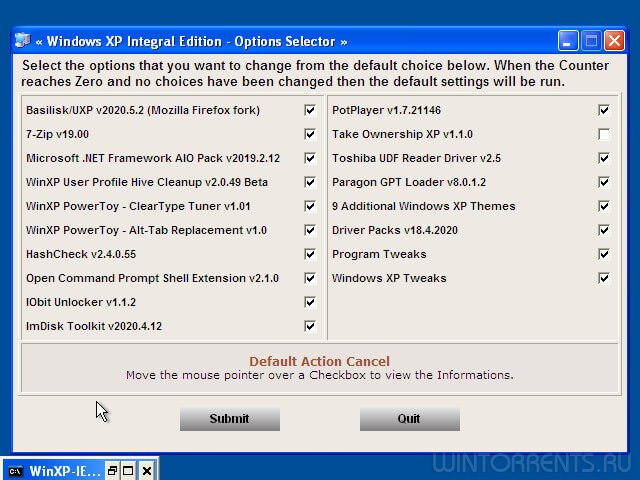 Windows XP Professional SP3 (x86) Integral Edition v.2020.5.5