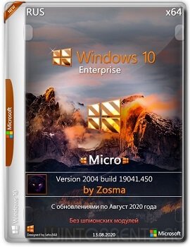 Windows 10 Enterprise (x64) Micro 2004.19041.450 by Zosma