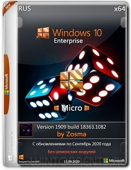 Windows 10 Enterprise (x64) Micro v.1909.18363.1082 by Zosma