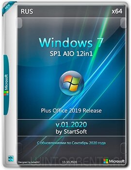 Windows 7 SP1 (x64) Plus Office Release by StartSoft 01-2020