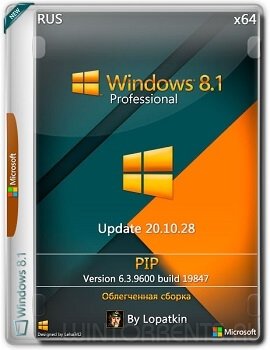 Windows 8.1 Pro (x64) 19847 Update 20.10.28 PIP by Lopatkin