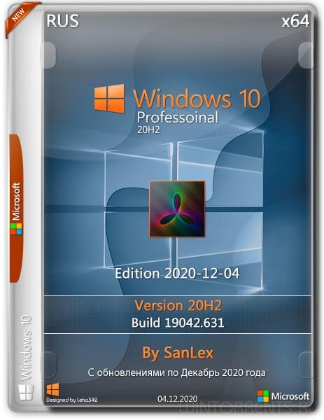 Windows 10 Pro (x64) 20H2.19042.631 by SanLex Edition 2020-12-05