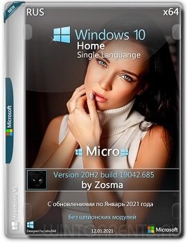 Windows 10 Home SL (x64) Micro 20H2.19042.685 by Zosma