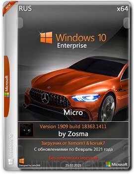 Windows 10 Enterprise (x64) Micro v.1909.18363.1411 by Zosma