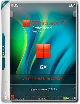 Windows 11 Pro Insider (x64) 22000.51 GX RUS
