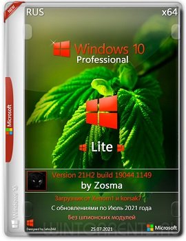 Windows 10 Pro (x64) Lite 21H2.19044.1149 by Zosma