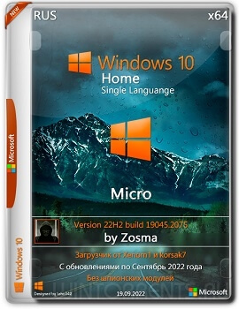 Windows 10 Home SL (x64) Micro 22H2.19045.2075 by Zosma