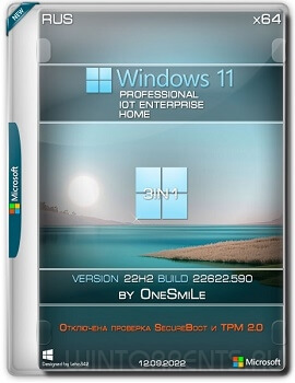 Windows 11 (x64) 3in1 22H2.22622.590 by OneSmiLe