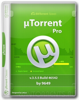 uTorrent Pro 3.5.5 Build 46542 Stable RePack (& Portable) by 9649