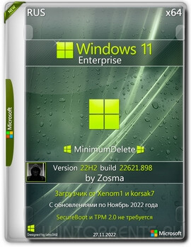Windows 11 Enterprise (x64) MD 22H2 build 22621.898 by Zosma