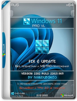 Windows 11 Pro VL (x64) 22H2.22621.963 by ivandubskoj 21.12.2022