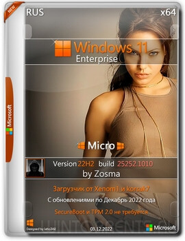 Windows 11 Enterprise (x64) Micro 22H2 build 25252.1010 by Zosma
